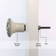 Set of Six Ceramic Amin cabinet Knobs