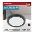 thumbnail image 2 of Blink Performer - Light Bronze / Dark Brown Utilitarian LED Aluminum Flush Mount Light, 2 of 11