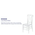 thumbnail image 4 of Flash Furniture Flash Elegance Crystal Ice Stacking Chair with Designer Back - Event Chair - UV Resistant, 4 of 12