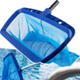 thumbnail image 1 of HELIAHOO Blue Pool Skimmer-Reinforced Frame Deep Rake Net for Cleaning Leaf in Swimming Pool,Hot Tubs & Pond(no Pole) AZ83-5413, 1 of 7