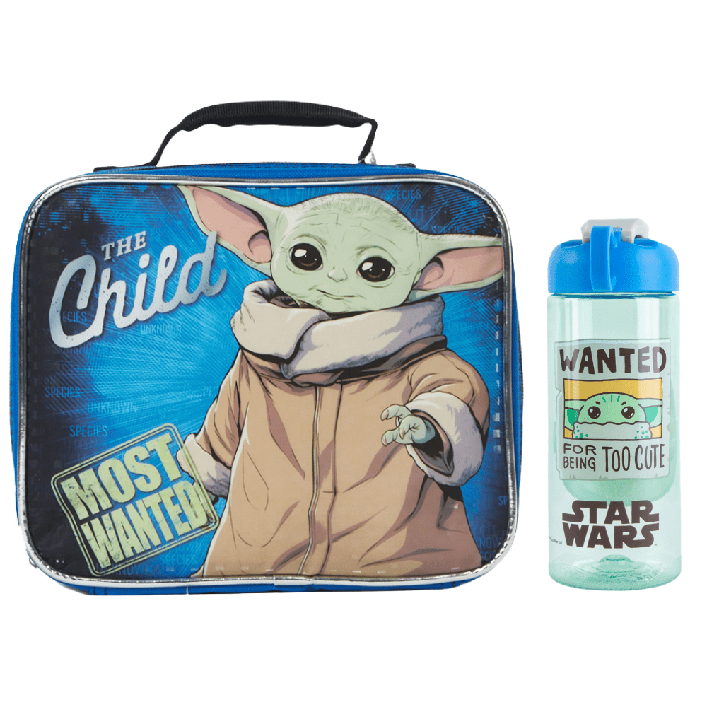 Star Wars Baby Yoda Lunch Box and Water Bottle 2 Piece Set