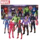 thumbnail image 2 of 1 juego de figuras de acción de Marvel, Spiderman, Hulk, Ironman, Capitán, PVC, articulaciones móviles, muñeco luminoso, modelo de colección, juguete, regalo para niño, 2 of 5