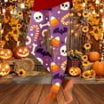 thumbnail image 4 of Gyexs Halloween Leggings for Women Plus Size Funny Graphic High Waist Leggings Pumpkin Ghost Printed Gym Yoga Pants Fashion Fall Winter Clothes #06 Blue Size L, 4 of 4