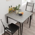 thumbnail image 2 of Dining Table for 2, Small Table and Chairs Set of 2, Square Dinette Set for 2, Dinner Table Set, 3 Piece Kitchen & Dining Room Sets for Small Space, Apartment, 2 of 9