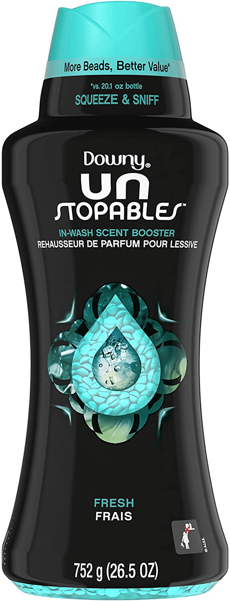Downy Unstopables in-wash Scent Booster Beads, Fresh, 26.5 Ounce