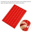 thumbnail image 4 of Unique Bargains Photo Corner Sticker PVC Self Adhesive Picture Mounting Label Red 20 Sheets/2040 Pcs, 4 of 5