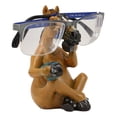 thumbnail image 3 of Caffeine Addict Brown Horse Drinking Coffee Eyeglass Spectacle Holder Statue, 3 of 9