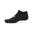thumbnail image 2 of Calcetas Under Armour Essential No Show Unisex Paquete de 6 en Negro, 2 of 4