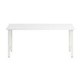 thumbnail image 2 of Hustle 72W x 24D Computer Desk with Metal Legs in White - Engineered Wood, 2 of 7