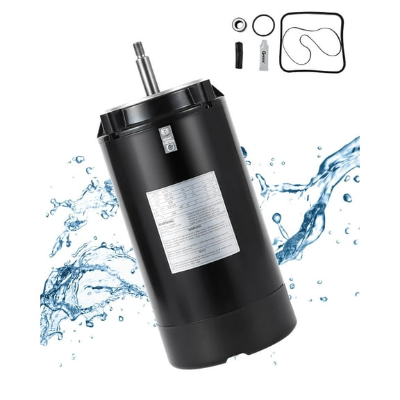 UST1102 1 HP Pool Pump Motor & Seal Kit, Up-Rated 56J Frame, Compatible with Hayward Super, Super II, Max-Flow Pumps