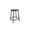Black, variant on Hampden Furnishings Felix Collection 24-Inch Steel Stool, Grey, AssemblyReady