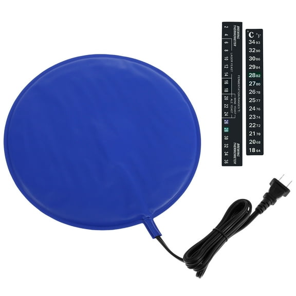 Ikoopy Brewing and Fermentation Heating Pad with 2 Temp Strips and Temperature Controller Waterproof Sourdough Warming Mat 25W Kombucha Heating Pad for Homebrew Beer