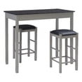 thumbnail image 1 of Linon Tifton 3 Piece Faux Marble Upholstered Dining Tavern Set in Gray Wood, 1 of 13