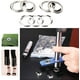thumbnail image 1 of Juegos de herramientas para ojales Ojales, 100 Ojales (diámetro interior de 12 mm) Kit de ojales para lona, equipaje, cuero, libro de patrones, etiquetas, zapatos... Xemadio YQ-1468, 1 of 9