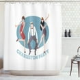 thumbnail image 1 of Ambesonne Charleston Shower Curtain, Vintage Dancing People, 69"Wx70"L, Multicolor, 1 of 3