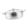 thumbnail image 2 of Olla de cobre puro para cocinar, olla para guisar, olla para fideos, sartenes de inducción portátiles para Plata M, 2 of 9