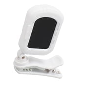 T-40 Clip On Digital Tuner for Acoustic Guitar, Electric Guitar, Bass, Violin, and Ukulele, White