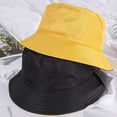 thumbnail image 2 of CoCopeaunts Summer Bucket Hat Solid Color Double Side Basin Hat Men Casual Fashion Sunscreen Packable Big Fisherman Hat, 2 of 8