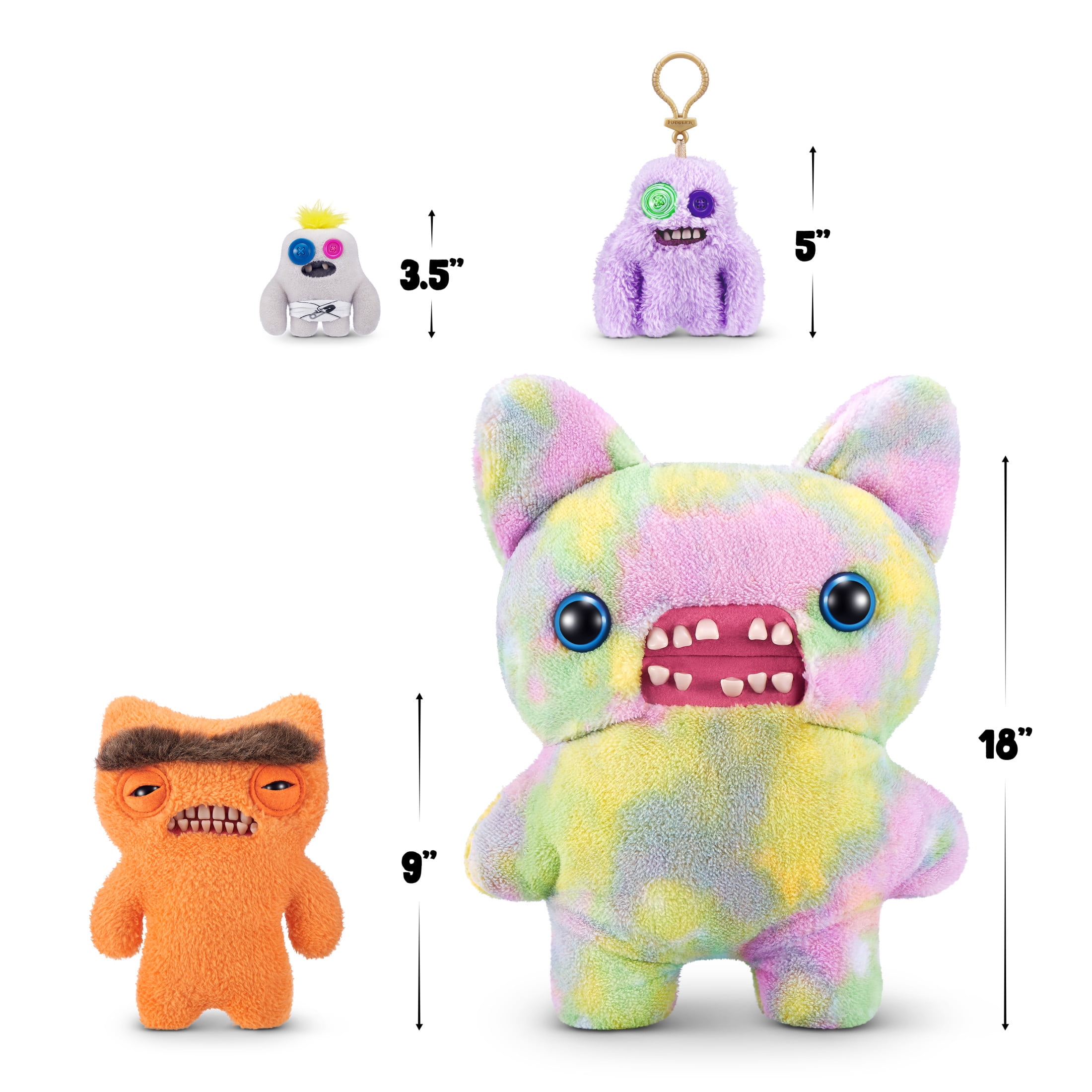 Fuggler Hairy Fuggs 9 pouces Série 1 de ZURU, Funny Ugly Monster Jouet en peluche