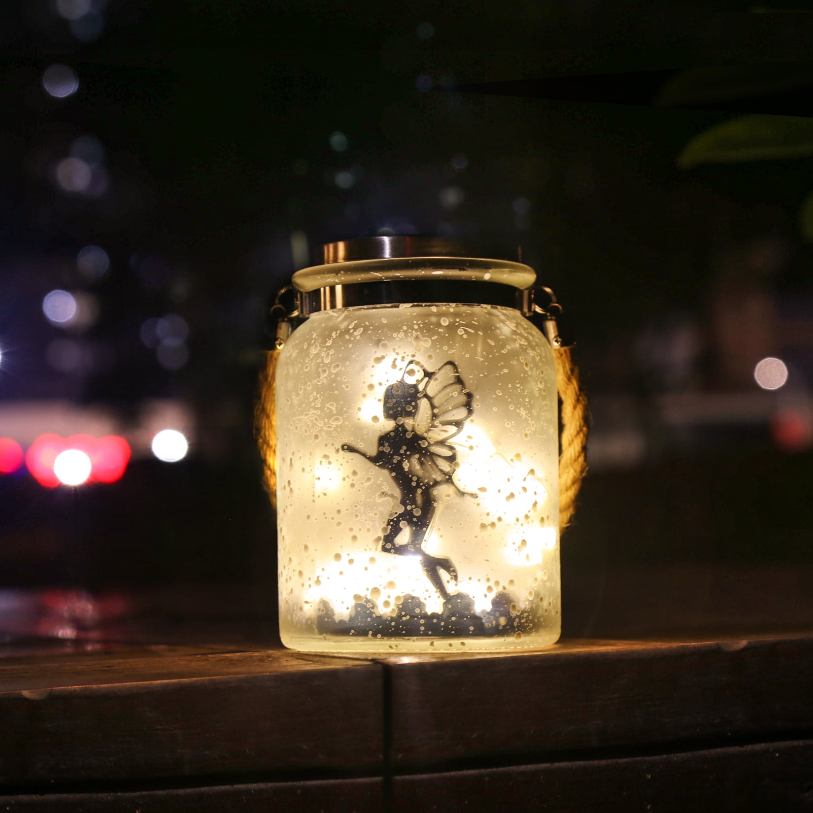 Details about   Solar Lantern Fairy Lights Ideal for Great Gifts White Frosted Glass Hanging Jar 