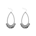 Time and Tru Woman's Tear Drop Earring, Rhodium