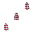 thumbnail image 2 of Methold Camisa a cuadros para mascotas, suministros para mascotas, camisetas para perros, camisa cálida para cachorros, otoño e invierno, sin hebillas, Type1 NO1 Methold CBP394303, 2 of 6