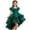 F-167Green, variant on ZHOGXU Big Kids Girls Dress Sleeveless Solid Color Sequins Bow Detail Mesh Comfortable Stylish Tutu Dresses For Party And Daily Wear Green 1-2 Years