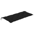 thumbnail image 4 of vidaXL Folding Garden Bench with Cushion 118 cm Bamboo, 4 of 5