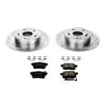 thumbnail image 3 of PowerStop Rear Z23 Evolution Sport Carbon-Fiber Ceramic Brake Pad and Drilled & Slotted Rotor Kit Fits: ACURA HONDA Select Models K3127, 3 of 10