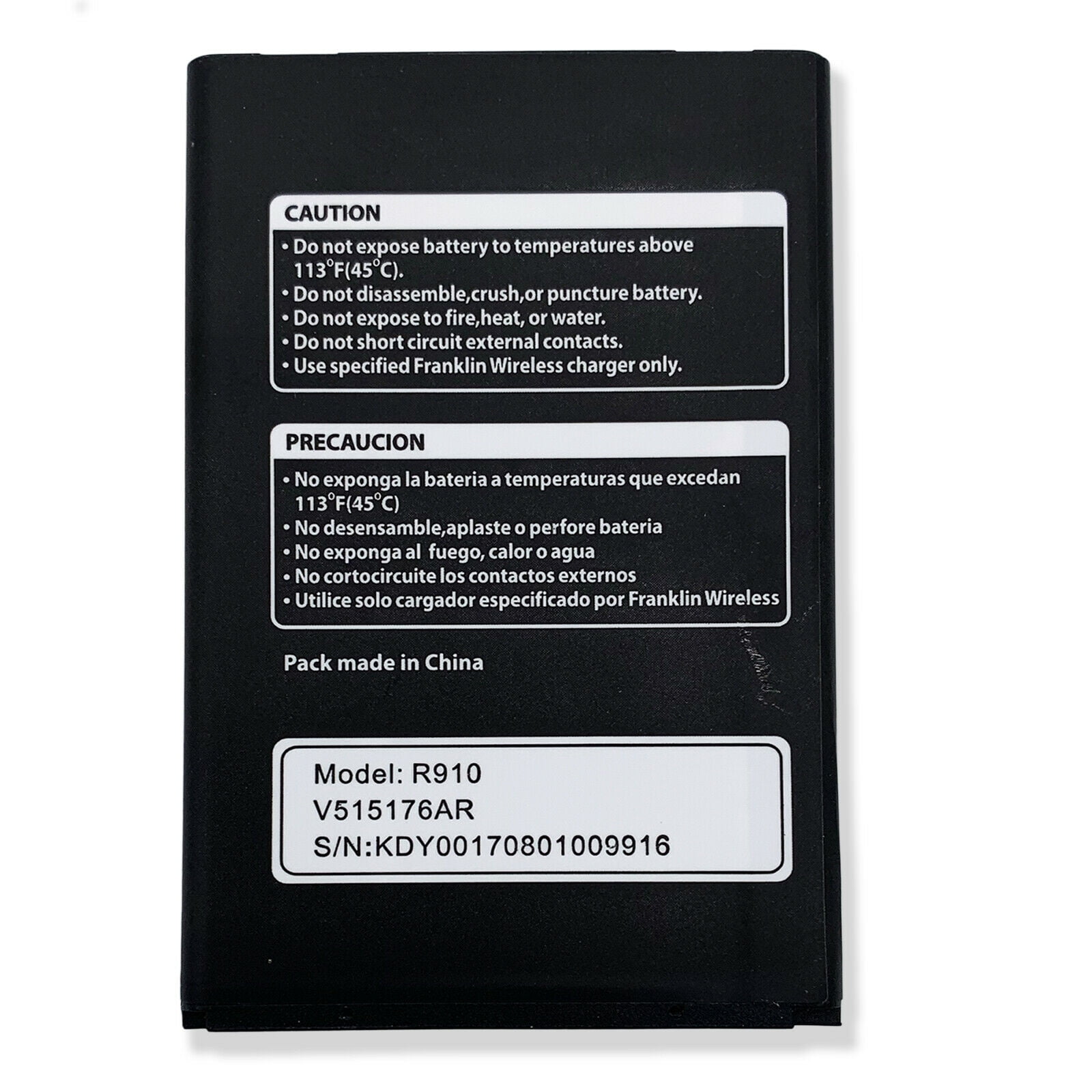 3000mAh Replacement Battery for Franklin Wireless R910 Mobile Hotspot V515176AR