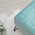 thumbnail image 6 of Light Blue Velvet Tufted Ottoman Entryway Bench, 19.5"x12.5"x17"H Comfy Furry Makeup Stools Sturdy Foot Rest Stool Bedroom End of Bed Living Room Couch Vanity Home Decor Outdoor, 6 of 17