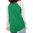 thumbnail image 5 of Eryao Thumb Hole Shirts Women Trendy Color Block Raglan Long Sleeve Pullover Tops 2025 Dressy Casual Lightweight Round Neck Blouses Duped People Free,Army Green,M, 5 of 5