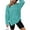5267-LIGHTBLUE, variant on TEMOFON Womens Long Sleeve Shirts Blouse Oversized Tops Waffle Knit Crew Neck Sweatshirts Fashion Side Slits Casual Pullover Khaki