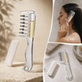 thumbnail image 6 of Wide-Tooth Scalp Massage Comb,Transparent Hair Oil Applicator with Roller Balls,Hair Growth Serum Dispenser for Scalp Care,Follicle Massage and Hair Treatment, 6 of 9