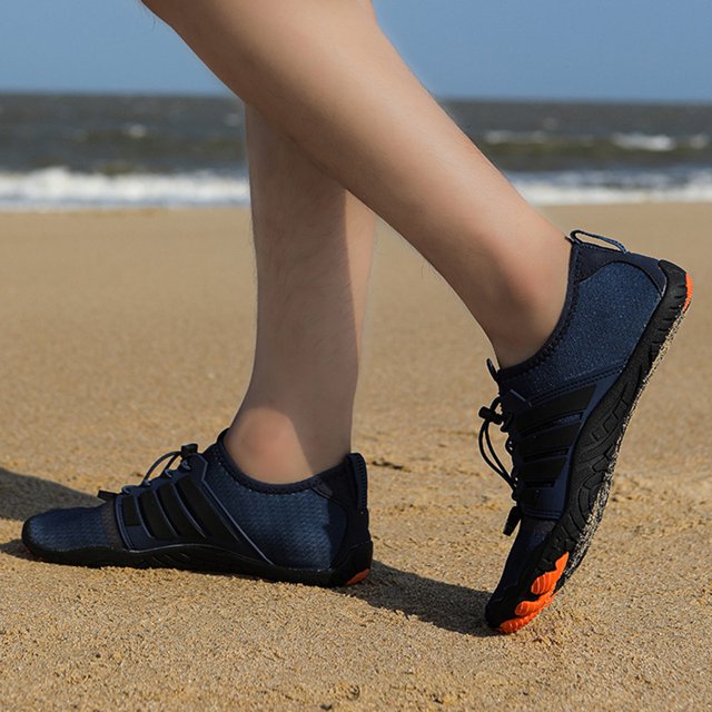 Zapatos descalzos transpirables Unisex para exteriores River Sea (Azul oscuro 35) Likrtyny Tenis De Mujer Tenis De Hombre