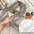 thumbnail image 4 of Twin Sze Fitted Sheet Set - Cars Buses 2 Piece Bedding Sets 16" Deep Pocket Fitted Sheet with 1 Pillowcase, Cartoon Grey City Street Map Traffic Educational Brushed Microfiber Hotel Luxury Bed Sheets, 4 of 9