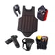 thumbnail image 1 of Set de equipo Sanda con guantes de boxeo para entrenamiento deportivo, taekwondo y artes marciales. Negro M, 1 of 9