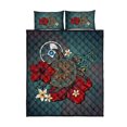 thumbnail image 1 of Juego de cama acolchado Yap - Blue Turtle Tribal, 1 of 6