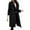 Black, variant on Lovskoo Womens Winter Coats Pea Coat Casual Double Breasted Outwear Cardigan Slim Coat Overcoat Trench Coat Black