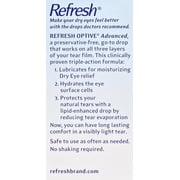 Refresh Optive Advance Triple Action Optical Drops, Unisex, 30ct, 6-Pack