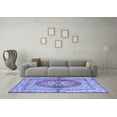thumbnail image 3 of Ahgly Company Indoor Round Persian Blue Traditional Area Rugs, 4' Round, 3 of 4