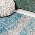 thumbnail image 5 of JONATHAN Y CONTEMPORARY POP 2 x 8 Runner Rug, Modern Abstract Vintage - Cream/Turquoise, CTP105C-28, 5 of 10