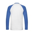 thumbnail image 2 of Fruit of the Loom Mens Contrast Long-Sleeved Baseball T-Shirt, 2 of 3