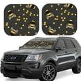 thumbnail image 6 of Kdxio Bumblebee Print 2-Piece Sun Shade Front Windshield - Foldable Car Front Window Sunshades For Most Sedans Suv Truck, 6 of 6