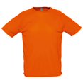 thumbnail image 1 of SOLS - Camiseta de deporte transpirable de manga corta para hombre - Modelo Sporty (Naranja), 1 of 2