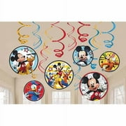 Mickey Mouse 'on the Go' Hanging Swirl Decorations (12pc)