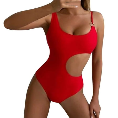 

ZHAGHMIN Push Up High Waisted Swimsuits Women 1 Piece Webbingtank Suits Shirred Vintage Up Athletic Training Swimwear Bathing Sport Control Swimsuit Swimwear Padded Tummy Bikini Push Swimwears Bikin