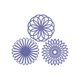thumbnail image 1 of Bewildely Tapete de con aislamiento térmico de silicona, 3 uds., posavasos para taza de escritorio, posavasos, cuenco, vajilla, mantel, suministros Mostrada Violeta Bewildely HA070869-01, 1 of 6
