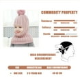 thumbnail image 2 of Little Girls Winter Knitted Hat Earflap Hood Scarves Warm Lined Hat Scarf Sets for Baby Boys, 2 of 8