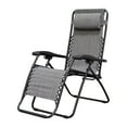 thumbnail image 1 of Caravan Sports Zero Gravity Outdoor Folding Camping Patio Lounge Chair, Gray, 1 of 11